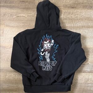Ripndip Kiss HEAVENS ON FIRE HOODIE Size Small